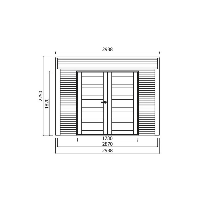 Abri De Jardin Potenza 11,65m² En Bois Traité Autoclave 19mm Avec Terrasse Couverte - SOLID 4 Abri De Jardin Potenza 11,65m² En Bois Traité Autoclave 19mm Avec Terrasse Couverte - SOLID – Image 2