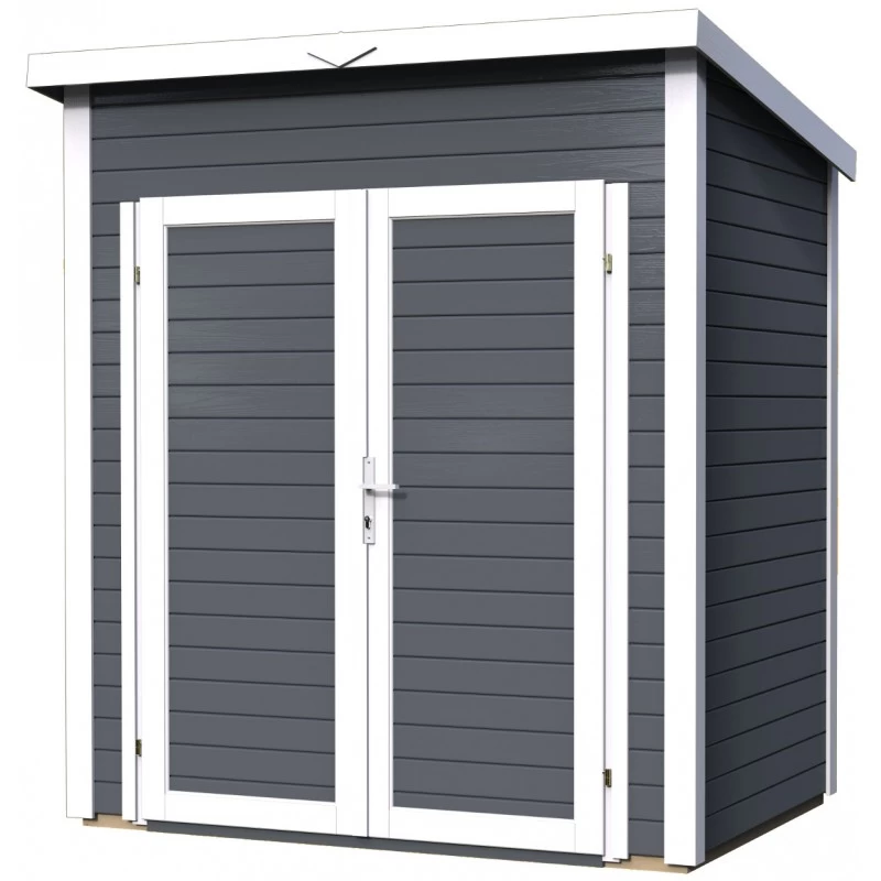 Abri De Jardin Skur 1 2,19m² + Plancher Traité Peint Anthracite Baltic 3 Abri De Jardin Skur 1 2,19m² + Plancher Traité Peint Anthracite Baltic