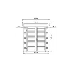 Abri De Jardin Skur 1 2,19m² + Plancher Traité Peint Gris Baltic 12 Abri De Jardin Skur 1 2,19m² + Plancher Traité Peint Gris Baltic -Nesling Magasin abri de jardin skur 1 219m plancher traite peint gris baltic 4