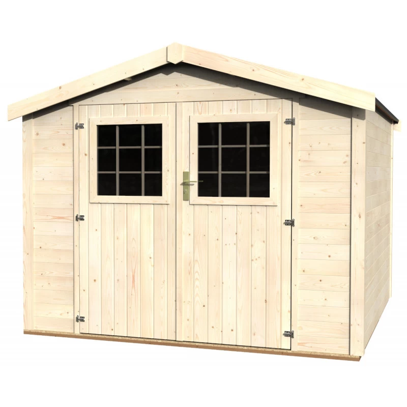 Abri De Jardin Turenne 8,44m² En Bois Massif 28mm Avec Double Porte – Décor Et Jardin 3 Abri De Jardin Turenne 8,44m² En Bois Massif 28mm Avec Double Porte – Décor Et Jardin