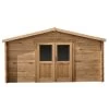 Abri En Bois Massif 12m² PRIMO 28mm Traité Teinté Marron Gardy Shelter 1 Abri En Bois Massif 12m² PRIMO 28mm Traité Teinté Marron Gardy Shelter -Nesling Magasin abri en bois massif 12m primo 28mm traite teinte marron gardy shelter