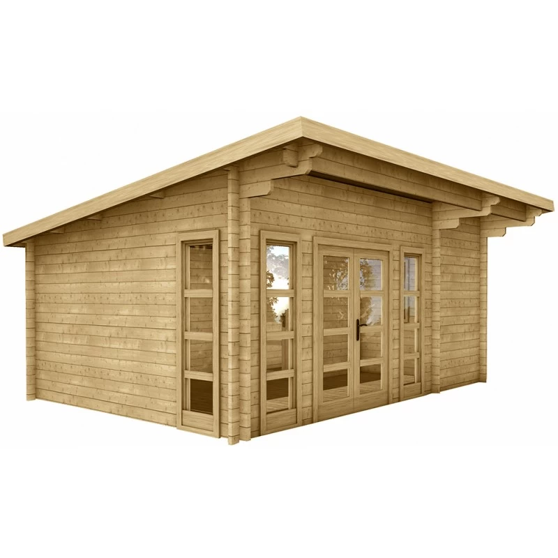 Abri En Bois Massif 22m² MODERNE - Madriers 40mm Gardy Shelter 3 Abri En Bois Massif 22m² MODERNE - Madriers 40mm Gardy Shelter