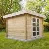 Abri En Bois Massif 9m² MODERNE - Madriers 40mm Gardy Shelter 1 Abri En Bois Massif 9m² MODERNE - Madriers 40mm Gardy Shelter -Nesling Magasin abri en bois massif 9m moderne madriers 40mm gardy shelter