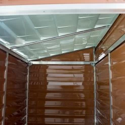 Abri En Polycarbonate 2,06m² Monopente Skylight Amber - Palram - Canopia -Nesling Magasin abri en polycarbonate 206m monopente skylight amber palram 2