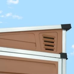 Abri En Polycarbonate 2,06m² Monopente Skylight Amber - Palram - Canopia -Nesling Magasin abri en polycarbonate 206m monopente skylight amber palram 5