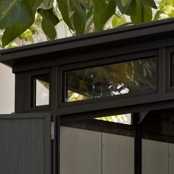 Abri En Résine Brossée Monopente Brossium 4,7m² + Plancher Keter -Nesling Magasin abri en resine brossee monopente brossium 47m plancher keter 4