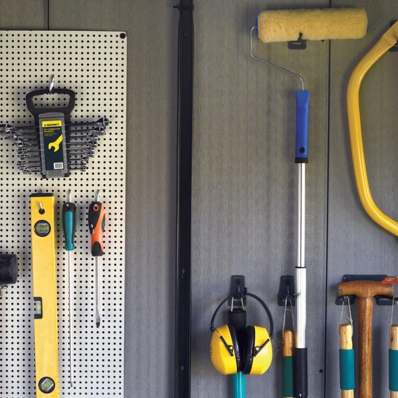 Abri En Résine Brossée Oakland 757 Brossium 5,1m² + Plancher - Keter 8 Abri En Résine Brossée Oakland 757 Brossium 5,1m² + Plancher - Keter – Image 6