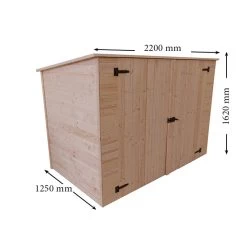 Abri Mural En Bois Brut 2,37m² Avec Large Double Porte - Habrita 6 Abri Mural En Bois Brut 2,37m² Avec Large Double Porte - Habrita -Nesling Magasin abri mural en bois brut 237m avec large double porte habrita 1