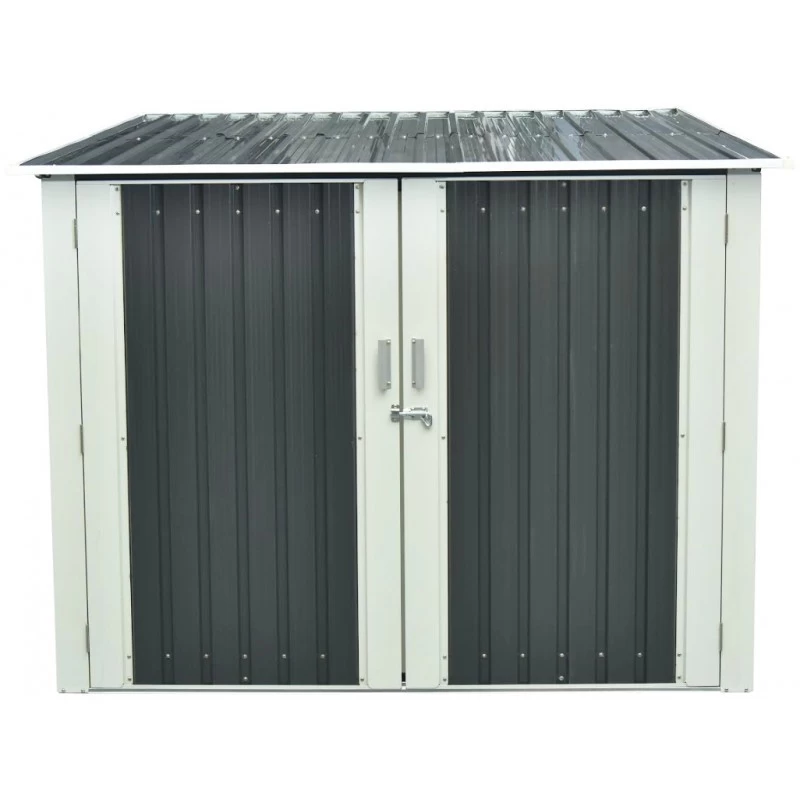 Abri Pour 3 Vélos En Métal Anthracite 3,32m² + Kit D'ancrage X-METAL 8 Abri Pour 3 Vélos En Métal Anthracite 3,32m² + Kit D'ancrage X-METAL – Image 6