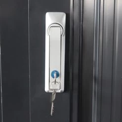 Abri Pour 4 Vélos En Acier Galvanisé Gris Avec Rails De Rangement 4,02m² - Chalet Et Jardin -Nesling Magasin abri pour 4 velos en acier galvanise gris avec rails de rangement 402m chalet et jardin 3