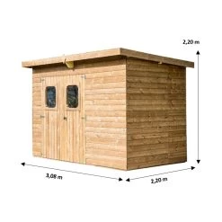 Abri Theora 6,78m² En Bois Thermo Traité Et Toiture En Acier HABRITA 10 Abri Theora 6,78m² En Bois Thermo Traité Et Toiture En Acier HABRITA -Nesling Magasin abri theora 645m en bois thermo traite et toiture en acier habrita 2