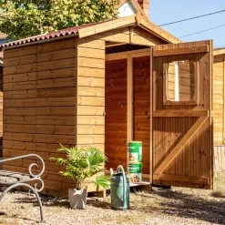 Abri Therma 3,24m² En Bois Thermo Traité Avec Plancher - HABRITA -Nesling Magasin abri therma 324m en bois thermo traite avec plancher habrita 4