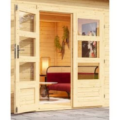 Abri Toit Plat 13,60m² Bois Massif 40mm Northeim 5 Avec Appentis 330cm Et Paroi Arrière – Karibu 12 Abri Toit Plat 13,60m² Bois Massif 40mm Northeim 5 Avec Appentis 330cm Et Paroi Arrière – Karibu -Nesling Magasin abri toit plat 1360m bois massif 40mm northeim 5 avec appentis 330cm et paroi arriere woodfeeling 4