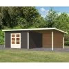 Abri Toit Plat 13,60m² Bois Massif Gris Terre 40mm Northeim 5 Avec Appentis 330cm Et Paroi Arrière – Karibu 1 Abri Toit Plat 13,60m² Bois Massif Gris Terre 40mm Northeim 5 Avec Appentis 330cm Et Paroi Arrière – Karibu -Nesling Magasin abri toit plat 1360m bois massif gris terre 40mm northeim 5 avec appentis 330cm et paroi arriere woodfeeling