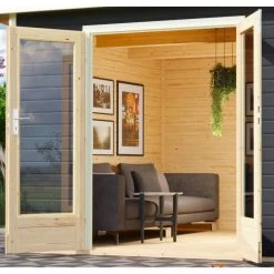 Abri Toit Plat 13,60m² Bois Massif Gris Terre 40mm Radeburg 3 – Karibu 11 Abri Toit Plat 13,60m² Bois Massif Gris Terre 40mm Radeburg 3 – Karibu -Nesling Magasin abri toit plat 1360m bois massif gris terre 40mm radeburg 3 karibu 3