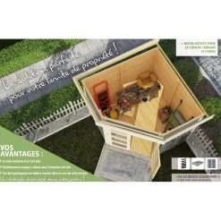 Abri Toit Plat 4,62m² Goldendorf 3 En Bois Vitrifié Gris 19mm - Karibu 7 Abri Toit Plat 4,62m² Goldendorf 3 En Bois Vitrifié Gris 19mm - Karibu -Nesling Magasin abri toit plat 462m goldendorf 3 en bois vitrifie gris 19mm karibu 2