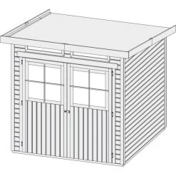 Abri Toit Plat En Bois Massif 19mm 4.62m² Glücksburg 3 - Karibu 13 Abri Toit Plat En Bois Massif 19mm 4.62m² Glücksburg 3 - Karibu -Nesling Magasin abri toit plat en bois massif 19mm 462m glucksburg 3 karibu 5