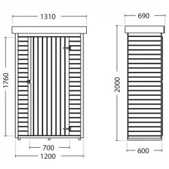 Armoire De Jardin En Bois Massif Traité Autoclave 0,72m² THEO – Forest Style 11 Armoire De Jardin En Bois Massif Traité Autoclave 0,72m² THEO – Forest Style -Nesling Magasin armoire de jardin en bois massif traite autoclave 072m theo forest style 4