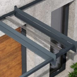 Auvent Marquise En Acrylique Gris Clair NANCY™ 3000 – Canopia By Palram -Nesling Magasin auvent marquise en acrylique gris clair nancy 3000 canopia 3