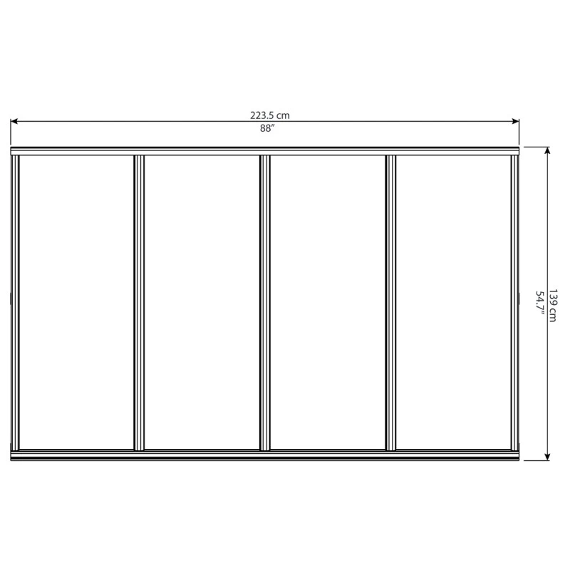 Auvent Marquise En Acrylique 3 Mm Bordeaux™ 2230 – Palram - Canopia 5 Auvent Marquise En Acrylique 3 Mm Bordeaux™ 2230 – Palram - Canopia – Image 3