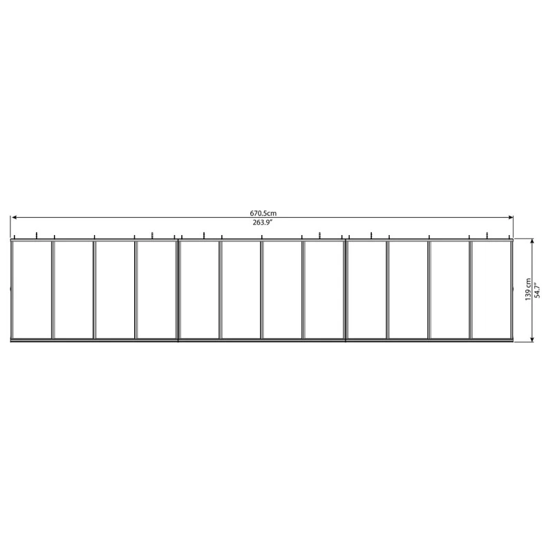 Auvent Marquise En Acrylique 3mm Bordeaux™ 6690 – Palram - Canopia 5 Auvent Marquise En Acrylique 3mm Bordeaux™ 6690 – Palram - Canopia – Image 3