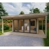 Bureau De Jardin En Bois Massif Avec Terrasse 16,5m² - Madriers 40mm Gardy Shelter 1 Bureau De Jardin En Bois Massif Avec Terrasse 16,5m² - Madriers 40mm Gardy Shelter -Nesling Magasin bureau de jardin en bois massif avec terrasse 165m madriers 40mm gardy shelter