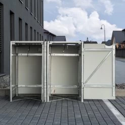 Cache-poubelle 2 Compartiments Müllbox En Aluminium Noir 2x240L – HIDE 10 Cache-poubelle 2 Compartiments Müllbox En Aluminium Noir 2x240L – HIDE -Nesling Magasin cache poubelle 2 compartiments mullbox en aluminium noir 2x240l hide 2