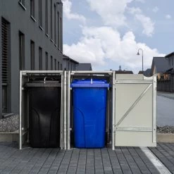 Cache-poubelle 2 Compartiments Müllbox En Aluminium Noir 2x240L – HIDE 12 Cache-poubelle 2 Compartiments Müllbox En Aluminium Noir 2x240L – HIDE -Nesling Magasin cache poubelle 2 compartiments mullbox en aluminium noir 2x240l hide 4