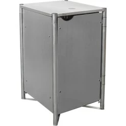 Cache-poubelle Müllbox En Aluminium Gris 140L – HIDE -Nesling Magasin cache poubelle mullbox en aluminium gris 140l hide 2