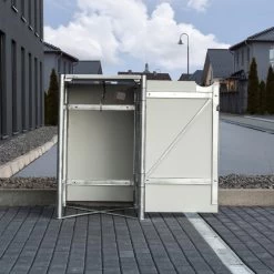 Cache-poubelle Müllbox En Aluminium Gris 240L – HIDE 10 Cache-poubelle Müllbox En Aluminium Gris 240L – HIDE -Nesling Magasin cache poubelle mullbox en aluminium gris 240l hide 2