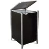 Cache-poubelle Müllbox En Aluminium Noir 240L – HIDE 2 Cache-poubelle Müllbox En Aluminium Noir 240L – HIDE -Nesling Magasin cache poubelle mullbox en aluminium noir 240l hide