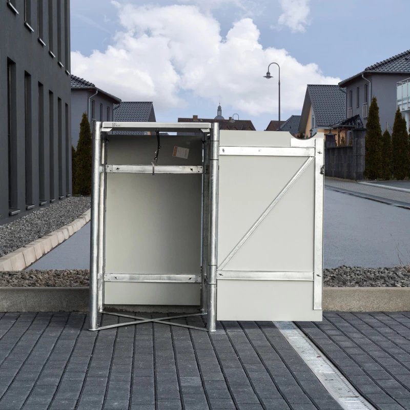 Cache-poubelle Müllbox En Aluminium Noir 240L – HIDE 6 Cache-poubelle Müllbox En Aluminium Noir 240L – HIDE – Image 4