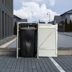 Cache-poubelle Müllbox En Aluminium Noir 240L – HIDE 13 Cache-poubelle Müllbox En Aluminium Noir 240L – HIDE -Nesling Magasin cache poubelle mullbox en aluminium noir 240l hide 5