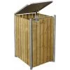 Cache-poubelle Müllbox En Bois Traité Naturel 140L – HIDE