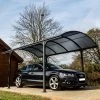 Carport 1 Voiture 14,62m² En Aluminium Et Polycarbonate 6mm ANTI-UV - Habrita 1 Carport 1 Voiture 14,62m² En Aluminium Et Polycarbonate 6mm ANTI-UV - Habrita -Nesling Magasin carport 1 voiture avec toit arrondi en aluminium et polycarbonate anti uv