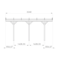 Carport Adossé 1 Voiture HENRI En Pin Traité Autoclave 15,77m² - Forest Style 9 Carport Adossé 1 Voiture HENRI En Pin Traité Autoclave 15,77m² - Forest Style -Nesling Magasin carport adosse 1 voiture pin traite autoclave 1572m 2