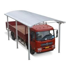 Carport Camping Car Blanc En Aluminium 3,60x7,62m Et Polycarbonate 6mm X-METAL -Nesling Magasin carport camping car blanc en aluminium 360x766m et polycarbonate 6mm x metal 2