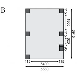 Carport Double En Bois Autoclave 28,3m² Avec Poteau En Arc Et Toit En PVC Gris – KARIBU 11 Carport Double En Bois Autoclave 28,3m² Avec Poteau En Arc Et Toit En PVC Gris – KARIBU -Nesling Magasin carport double en bois autoclave 283m avec poteau en arc et toit en pvc gris karibu 3