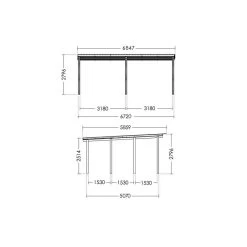 Carport Double En Bois Autoclave 38m² + Toit En Acier CÉSAR – Forest Style 7 Carport Double En Bois Autoclave 38m² + Toit En Acier CÉSAR – Forest Style -Nesling Magasin carport double en bois autoclave 38m toit en acier cesar forest style 2
