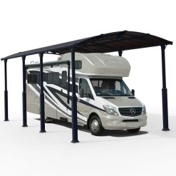 Carport En Alu Gris Et Polycarbonate 1 Voiture 31m² Arcadia Alpine 8500 - Canopia -Nesling Magasin carport en alu gris et polycarbonate 1 voiture 31m arcadia alpine 8500 canopia 3