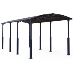 Carport En Alu Gris Et Polycarbonate 1 Voiture 31m² Arcadia Alpine 8500 - Canopia -Nesling Magasin carport en alu gris et polycarbonate 1 voiture 31m arcadia alpine 8500 canopia 4