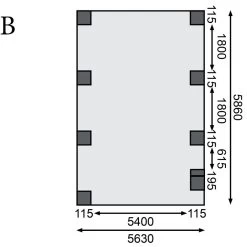 Carport En Bois Autoclave 20,9m² Et Toit En Acier – KARIBU -Nesling Magasin carport en bois autoclave 209m et toit en acier karibu 3