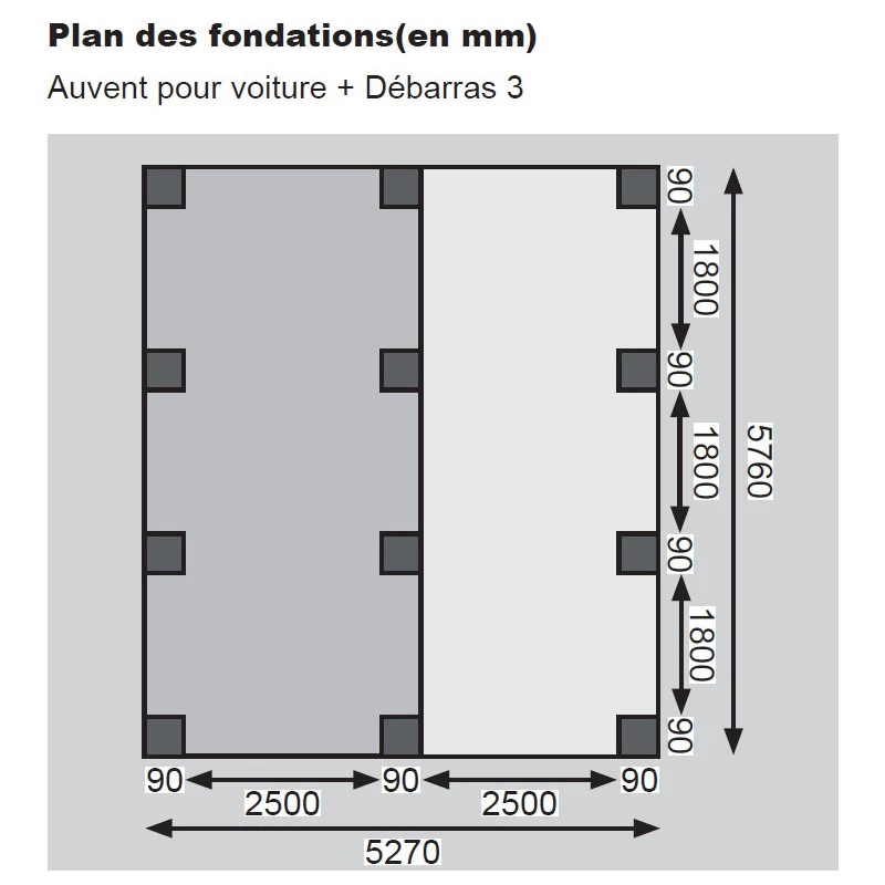 Carport En Bois Autoclave 30,35m² Avec Débarras 14,4m² - Karibu 8 Carport En Bois Autoclave 30,35m² Avec Débarras 14,4m² - Karibu – Image 6