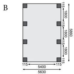 Carport En Bois Autoclave 40,2m² Et Toit En Acier – KARIBU -Nesling Magasin carport en bois autoclave 402m et toit en acier karibu 4