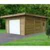Carport-garage 7x5x2,5m En Bois Traité Autoclave Avec Porte Sectionnelle Motorisée - SOLID 1 Carport-garage 7x5x2,5m En Bois Traité Autoclave Avec Porte Sectionnelle Motorisée - SOLID -Nesling Magasin carport garage 7x5x25m en bois traite autoclave avec porte sectionnelle motorisee solid