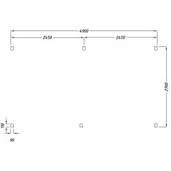 Carport Monopente En Bois 15,6m² Traité Marron - Gardy Shelter -Nesling Magasin carport monopente en bois 156m traite marron gardy shelter 5