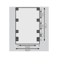 Carport Pin Autoclave 40,2m² Classic Double 2 + Toit PVC + 2 Arcs Karibu -Nesling Magasin carport pin autoclave 402m classic double 2 toit pvc 2 arcs karibu 3