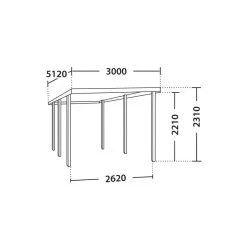 Carport Simple 15,40m² En Bois Autoclave FSC Henri - Forest Style 8 Carport Simple 15,40m² En Bois Autoclave FSC Henri - Forest Style -Nesling Magasin carport simple 1536m en bois autoclave fsc paco madeira 2