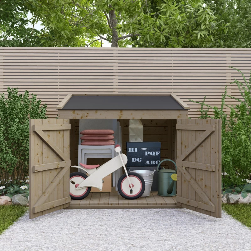 Coffre De Jardin En Bois Traité 20mm 1200L GENIO Noir - Gardy Shelter 3 Coffre De Jardin En Bois Traité 20mm 1200L GENIO Noir - Gardy Shelter