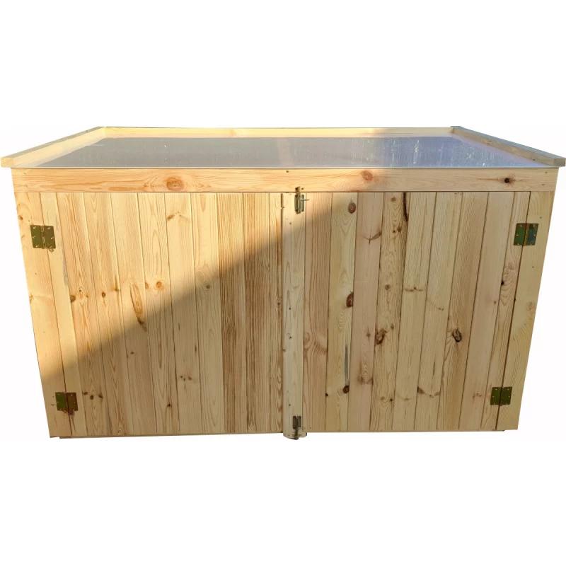 Coffre De Jardin En Bois Traité 28mm 2000L LARGO Blanc - Gardy Shelter 6 Coffre De Jardin En Bois Traité 28mm 2000L LARGO Blanc - Gardy Shelter – Image 4
